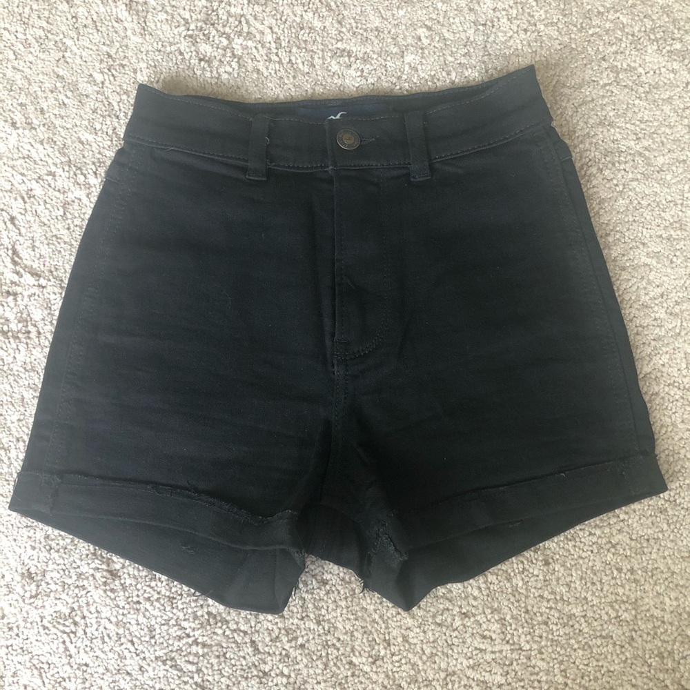 Black High Rise Shorts